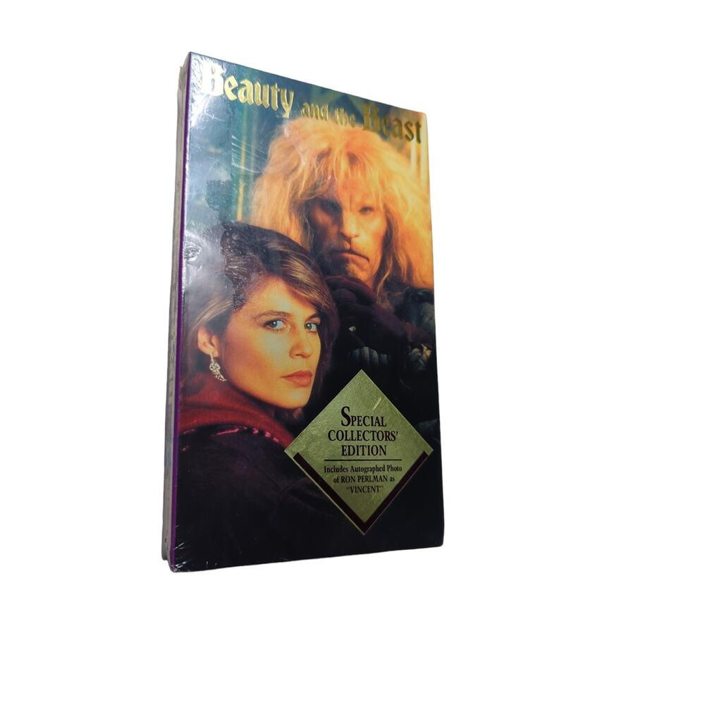 Beauty and the Beast VHS 1990 Special Collectors Edition w/ signed Ron Perlman